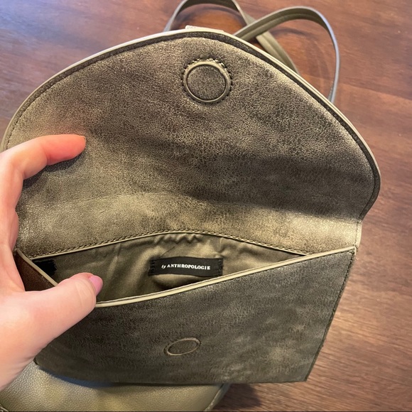 Olive Green Anthropologie Viola Tote - Picture 7 of 12